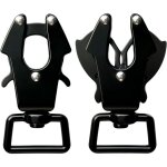 2 pi�ces clip pour laisse de chien avec mousqueton pivotant � 360 degr�s, clip de s�curit� pour chien ...