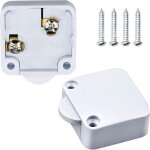 2 pi�ce commutateur d'armoire de porte interrupteur d'�clairage automatique pour placards, blanc
