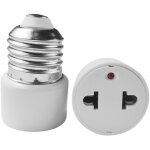 2 pi�ces convertisseur e27 cache - prises avec convertisseur prise adaptateur, douille, sortie d'ampoule ...