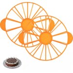 2 pi�ces coupe - g�teau 10 12 parts, diviseur de g�teau, trancheuse � g�teaux en plastique ajustable ...