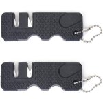 2 pices egiseur de couteaux, aiguiseur couteaux, eguiseur de couteau, pratique, compact et lger, idal ...