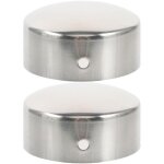 2 pi�ces embout de main courante en acier inoxydable - capuchon rond de 40mm pour rampe d'escalier - ...