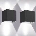 2 pi�ces ensemble 12w led applique murale int�rieur applique murale moderne en aluminium luminaires pour ...