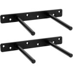2 pi�ces t equerre etagere murale, support etagere invisible , fixation invisible �tag�re convient pour ...