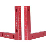 2 pi�ces �querres de fixation � angle droit en alliage d'aluminium anodis� avec �chelle rouge pr�cise ...