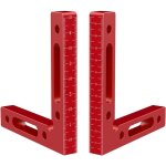 2 pices equerre de positionnement  90 degrs en aluminium, 12cm x 12cm clip  angle droit pour le travail ...