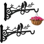 2 pi�ces �querre suspension plante crochet mural pot fleurs plantes support fer crochet convient pour ...