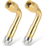 2 pi�ces extensions de valve 90 degr�s, adaptateur de valve en cuivre, adaptateur valve pneu raccord ...