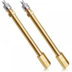 2 pi�ces extension de valve de pneu, universel embout de gonflage emp�che les fuites pour autos trottinettes ...