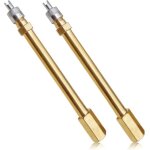 2 pi�ces extension de valve de pneu, universel embout de gonflage emp�che les fuites pour autos trottinettes ...