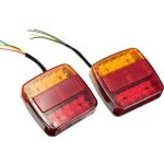2 pi�ces feux arri�re de remorque 26 led 12 v feux arri�re clignotants feux stop r�flects feux de plaque ...