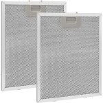 2 pi�ces filtre � graisse m�tallique pour hotte aspirante 320x260mm, filtre en maille accessoire hotte ...