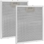 2 pi�ces filtre � graisse m�tallique pour hotte aspirante 320x260mm, filtre en maille accessoire hotte ...