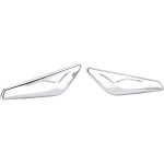 2 pi�ces de finition chrom�e pour garde - boue avant 51117338569, remplacement pour x3 x4 f25 f26 2013?2017 ...