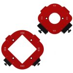 2 pi�ces gabarit defonceuse a bois, r10 r15 r20 r25 r30 r35 r40 r50 gabarit de toupie avec fraise � ras, ...