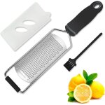 2 - piece ginger garlic grater with wide stainless steel blade, kitchen tools and gadgets for chocolate, ...