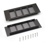 2 pi�ces grille d?a�ration en aluminium � encastrer, grille de ventilation 200 mm angulaire pour la ventilatio ...