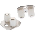 2 pices guide de sol pour porte coulissante nylon robuste rail infrieur pour de grange et placards ...