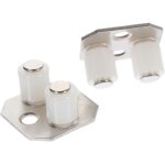 2 pi�ces guide de sol pour porte coulissante nylon robuste rail inf�rieur pour de grange et placards ...