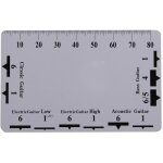 2 pices jauge d'action de corde rgle outils de mesure pour accessoires d'instruments de guitare basse ...