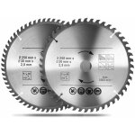 2 pices lames de scie circulaire bois 250 x 30 mm, lames de scie carbure versailles 48t et 60t pour ...