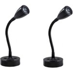 2 pi�ces lampes de lecture spot led 12v interrupteur r�glable lampe de chevet murale lumi�re int�rieure ...