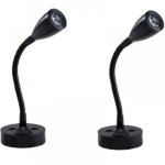 2 pi�ces lampes de lecture spot led 12v interrupteur r�glable lampe de chevet murale lumi�re int�rieure ...