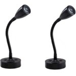 [jamais utilis�] 2 pi�ces lampes de lecture spot led 12v interrupteur r�glable lampe de chevet murale ...