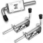 2 pi�ces loquet ressort robuste inox, boulons � ressort en acier inoxydable, barrel bolt pour porte de ...