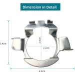 2 pi�ces m�tal led h7 ampoules adaptateurs support de base de lampe clip de support pour quasquai / polo ...