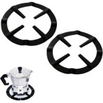 2 pi�ce moka pot cuisini�re support pot r�ducteur anneau stand cafeti�re �tag�re accessoires r�ducteur ...