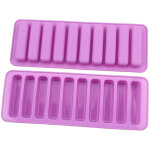 2 pi�ces moule silicone rectangulaire, 10 cavit�s moule barre �nergetique, antiadh�sif pour barre de ...