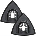 2 pi�ces patins de pon�age triangulaires 90mm - plateau de pon�age pour outil multifonction oscillant ...