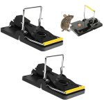 2 pi�ces petits pi�ges � rats, r�utilisable pi�ge � pression haute sensibilit�, pour l'int�rieur et l'ext�rieu ...