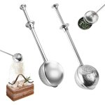 2 pi�ces pince � th� pour th� en vrac boule a th� avec long manche infuseur � the en acier inoxydable ...