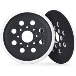 2 pices plateau de ponage de 125 mm avec crochet et boucle, 8 trous, compatible avec ponceuse excentrique ...