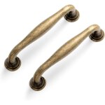 2 pi�ce poign�es de meuble vintage en laiton, poign�e de tiroir de placard vintage poignee de meuble ...