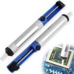 2 pi�ces pompe a dessouder, desoldering pump, pompe � dessouder professionnelle avec bo�tier en m�tal ...