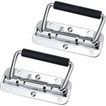 2 pi�ces porte en m�tal extracteur poign�e, poign�e pliante � ressort, poign�e de coffre en m�tal, caisse ...