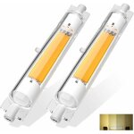 2 pices r7s led 118mm dimmable 20w blanc naturel 4500k sans scintillement, linaire ampoule led r7s ...