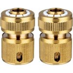 2 pi�ce raccords rapide tuyau d'arrosage en laiton, rapide raccord connects pour tuyau d?arrosage dans ...