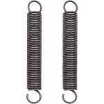 2 pièces ressort de traction en acier comprimé Étendu avec double crochet - dimensions : 2x18x150mm 2 pièces ressort de traction en acier comprimé Étendu avec double crochet - dimensions : 2x18x150mm