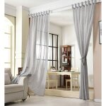 2 pice rideau voilage, dcoration pour fentre, suspension  pattes, 140x225 cm, gris clair, vh5864hgr ...