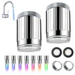 2 pi�ces robinet � led, robinet change de couleur, robinets � capteur � changement avec 7 couleurs, accessoire ...