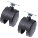 2 pi�ces roues de fauteuil roulant remplacement de roue roues � 360 degr�s roue avec roues de chaise ...