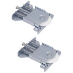 2 pi�ces roulettes de porte d'armoire coulissante, pi�ces de rechange de rouleau de porte pour armoire ...