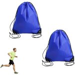 2 pi�ces sac � dos cordon sport imperm�able, sac de rangement unisexe pour homme femme adulte enfant, ...