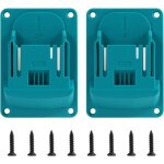 2 pi�ces support batterie compatibles avec 14, 4v 18v, porte outils mural en abs robuste, support perceuse ...