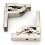 2 pi�ces de support de charni�re pliable � 90 degr�s �paissi reliant la charni�re d'armoire support cach� ...