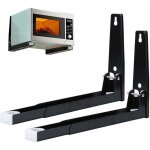 2 pi�ces support micro ondes avec bras, acier micro - ondes support, installation murale micro - ondes ...